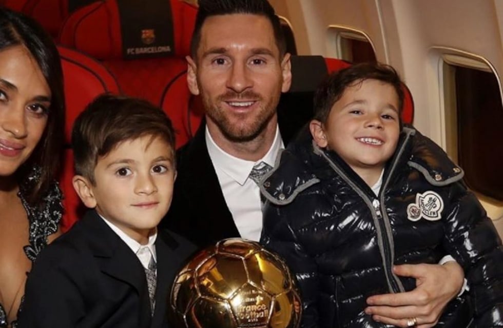 Mateo Messi mordió a su hermano Thiago durante la entrega del Balón de Oro