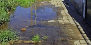 Derrame de liquidos en Barrio Banco Provincia