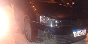 Accidente con trineo