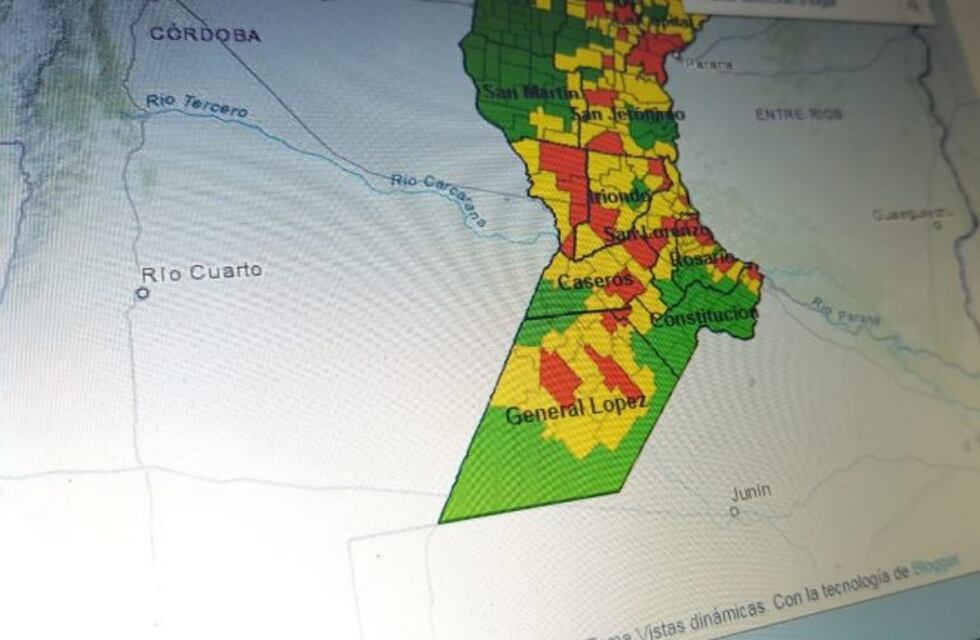 Desarrollaron un mapa interactivo del avance del coronavirus en Santa Fe