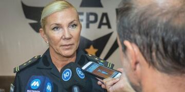 Clarisa Fany Carrera subjefa de la Fuerza Policial Antinarcotráfico\u002E