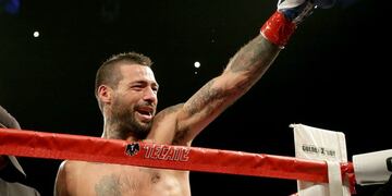 INGLEWOOD, CA - JANUARY 27: Lucas Matthysse of Argentina at The Forum on January 27, 2018 in Inglewood, California\u002E Jeff Gross/Getty Images/AFP\r\n== FOR NEWSPAPERS, INTERNET, TELCOS & TELEVISION USE ONLY == eeuu Lucas Matthysse pelea por el titulo categoria peso welter boxeo box pelea boxeador boxeadores