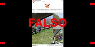 Es falso que Grabois protestó en Campo de Mayo para pedir por la expropiación de tierras