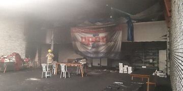 UPCN denunció el incendio de su delegación en la Colonia Psiquiátrica de Oliveros\u002E (UPCN Santa Fe)