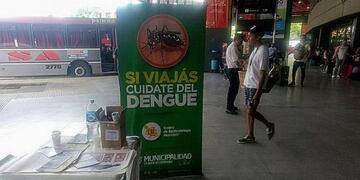 Operativo de prevención de dengue en la Terminal de Ómnibus de Córdoba\u002E