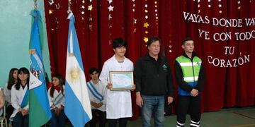 Distinción para alumnos del Secundario Nº 25 de Río Gallegos