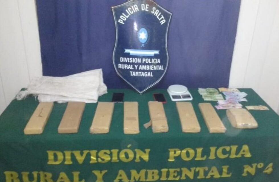 Incautaron 9 kilos de marihuana en el norte salteño