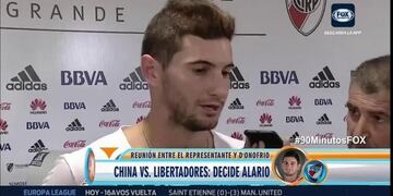 Lucas Alario no le cierra la puerta al fu00fatbol chino.