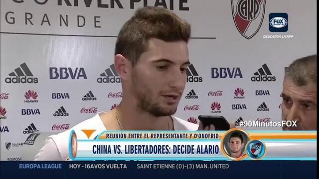 Lucas Alario no le cierra la puerta al fu00fatbol chino.
