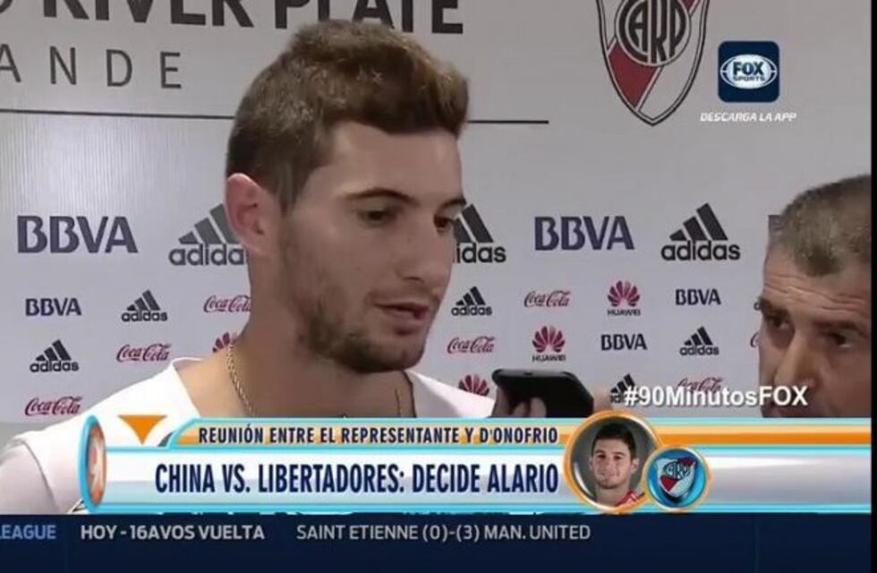 Alario preocupa a River: "Entre hoy y mañana decidiré si me voy a China"