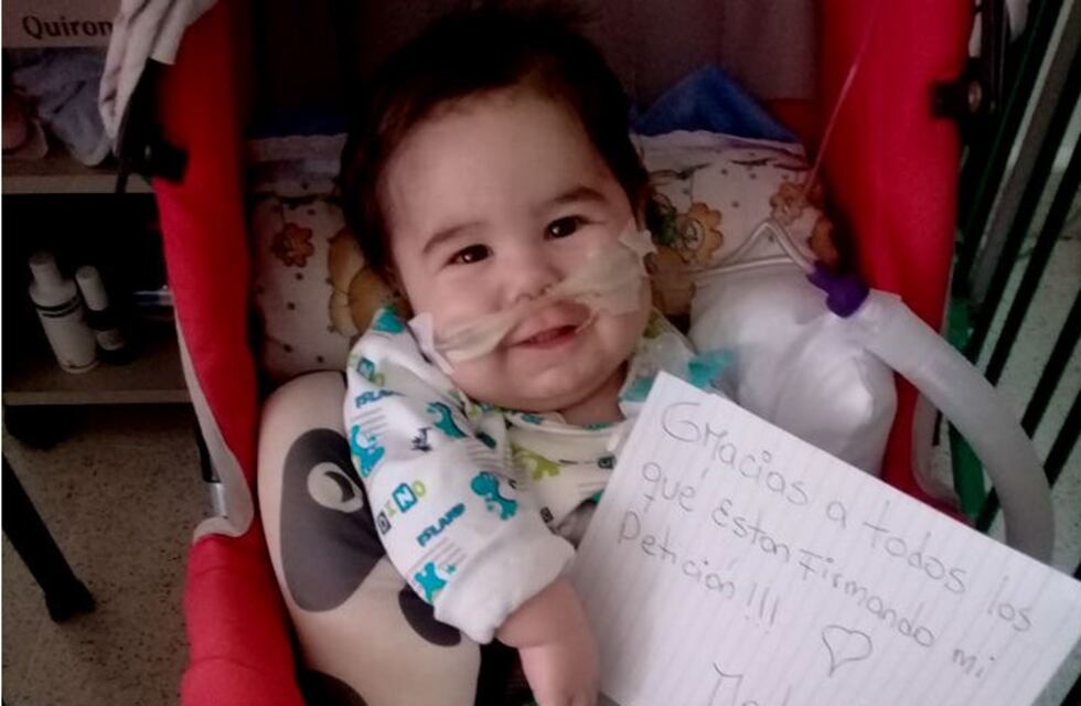 Mateo, un bebé cordobés, necesita nuestra ayuda