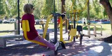 Son cuatro las plazas saludables ubicadas en el Parque de Mayo\u002E