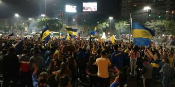 Festejos en el Patio Olmos por Boca campeón\u002E