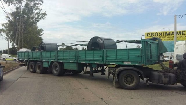 Protesta de camioneros en San Nicolu00e1s