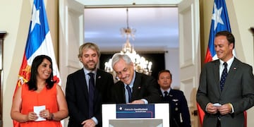 27/12/2019 El presidente de Chile, Sebastián Piñera, firma la convocatoria del plebiscito constitucional POLITICA SUDAMÉRICA CHILE INTERNACIONAL PRESIDENCIA DE CHILE