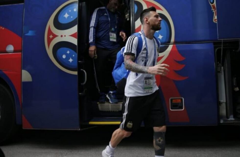 Así llegaba la Selección Argentina al Kazán Arena