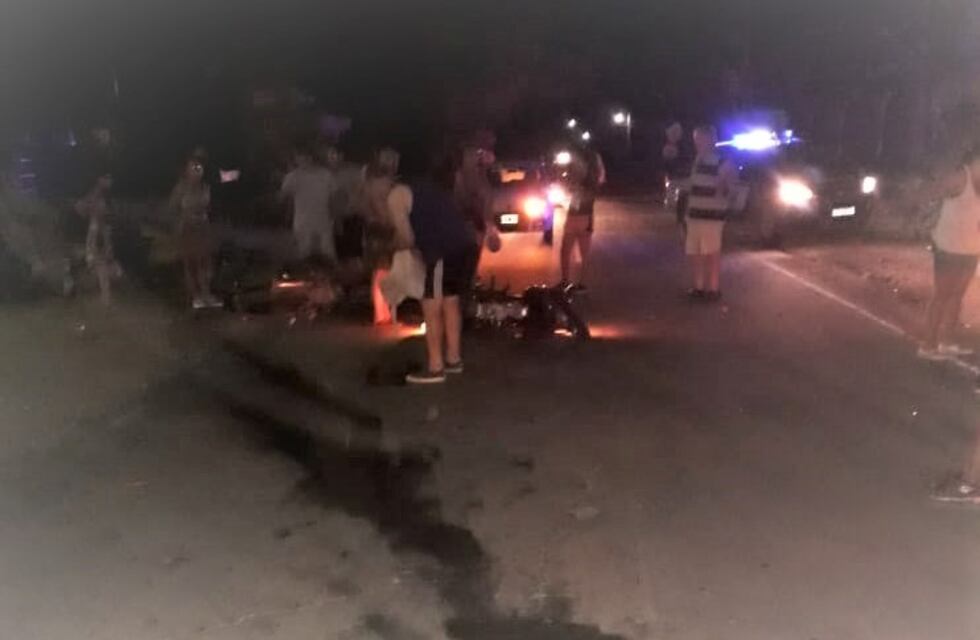 Dos motociclistas colisionaron en el ingreso a San Isidro