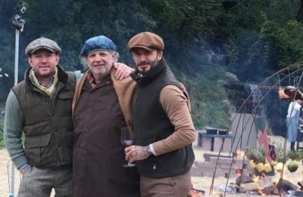 Francis Mallmann deleitó a David Beckham con un asado argentino