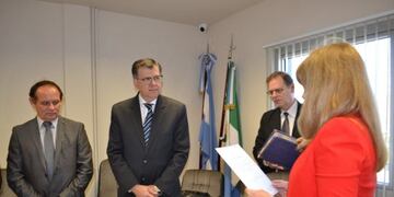 Juró el ministro de gobierno, Quirós, ante el Consejo de la Magistratura\u002E (Web)\u002E