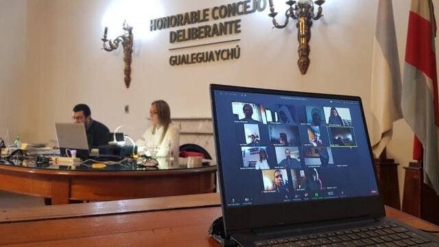 Sesión virtual HCD Gualeguaychú\nCrédito: Prensa MDG