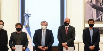 El jefe de Estado recibió al rafaelino la semana anterior para firmar convenios\u002E (@alferdez)