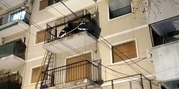 Incendio en Villa del Parque (Foto: Twitter)