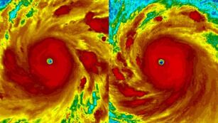 Vista en un mapa interactivo de un ciclón en el Pacífico. Foto: Archivo.