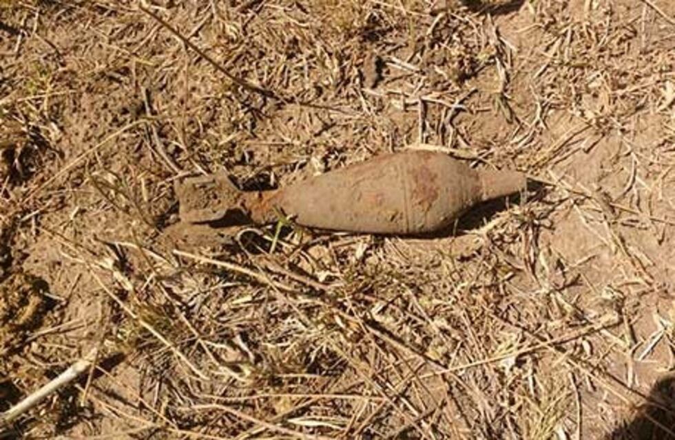 Villa María: haciendo un pozo encontró un proyectil militar