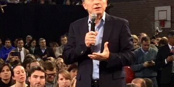 Mauricio Macri en la ciudad de Santa Fe\u002E (@turcoasas)