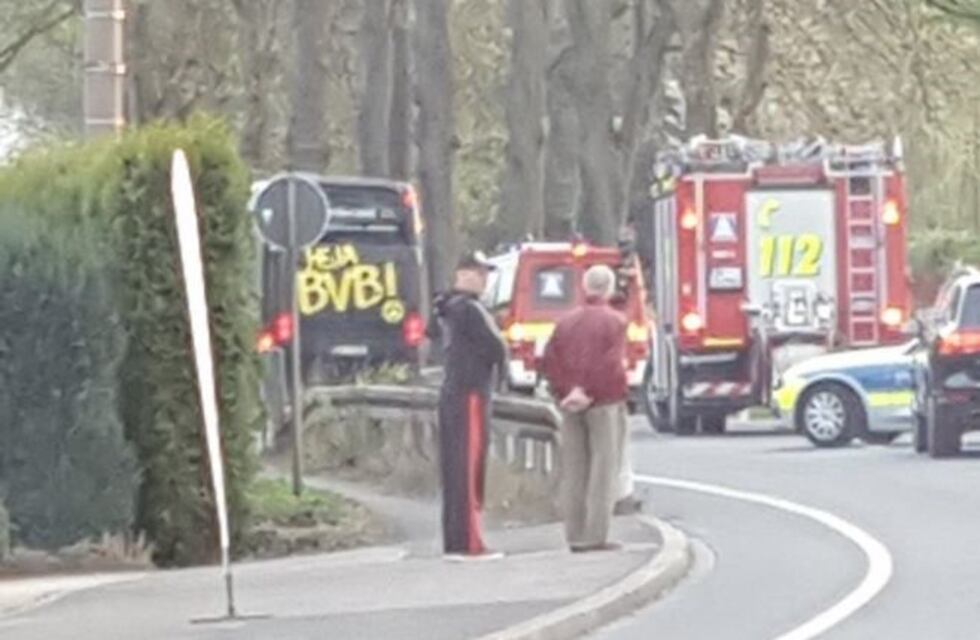 Un jugador del Dortmund herido por una explosión cerca del micro que trasladaba a los jugadores
