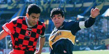 El Pepe Albornoz, ex Talleres y Gimnasia, también jugó en Newell's e intentó frenar a Diego: \