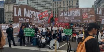 Los docentes bonaerenses paran por cuarta vez y marchan a la Ciudad\u002E (DPA)