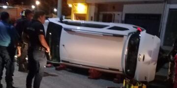 Accidente en Av\u002E Carlos Saul Menem