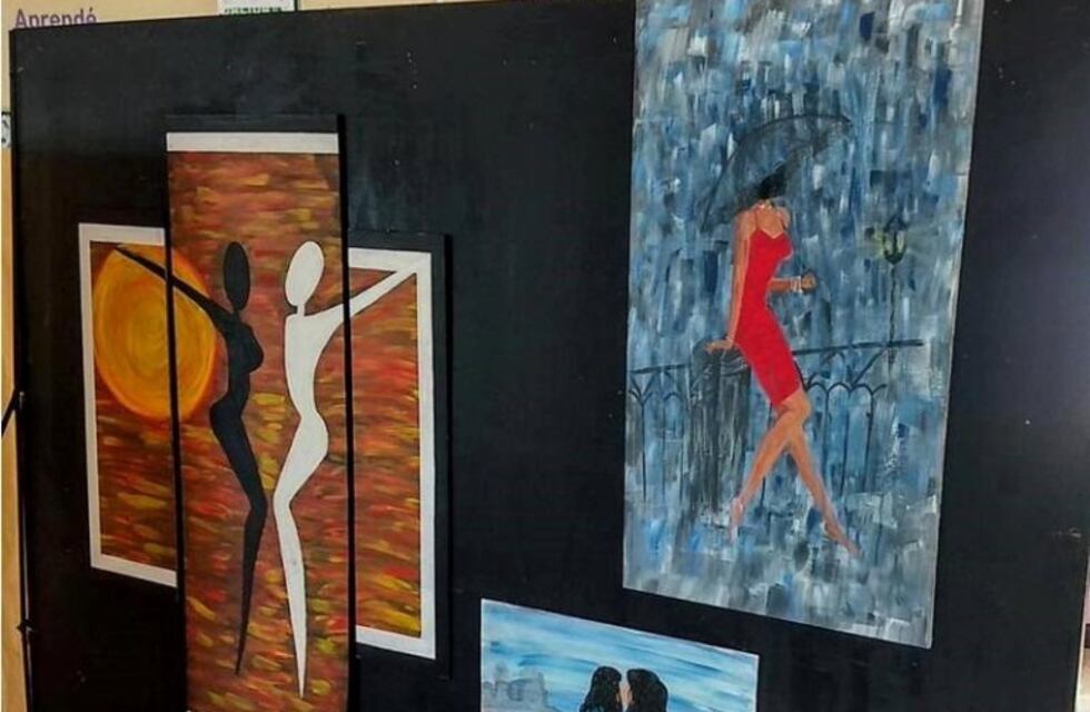Exposición de cuadros en el corazón de la Isla