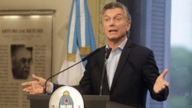 DYN206, BUENOS AIRES 17/01/2017, EL PRESIDENTE ARGENTINO, MAURICIO MACRI, ESTA MAu00d1ANA DURANTE LA CONFERENCIA DE PRENSA ORECIDA EN CASA DE GOBIERNO. FOTO: DYN/ALBERTO RAGGIO.