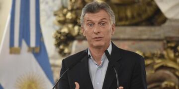 Buenos Aires, 6 de marzo de 2017- El presidente Mauricio Macri presentu00f3 esta tarde en Casa de Gobierno el Plan Aerocomercial nacional junto a ministros, gobernadores e intendentes DYN42, BUENOS AIRES 06/03/17, EL PRESIDENTE MAURICIO MACRI, DURANTE ACTO ES