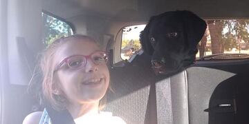 Paz fue entrenada por el Servicio Penitenciario Federal de Ezeiza para acompañar a la niña en su rutina diaria\u002E (Facebook)