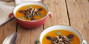 Receta de vendimia: crema de calabaza al curry con uvas (Foto: Archivo)