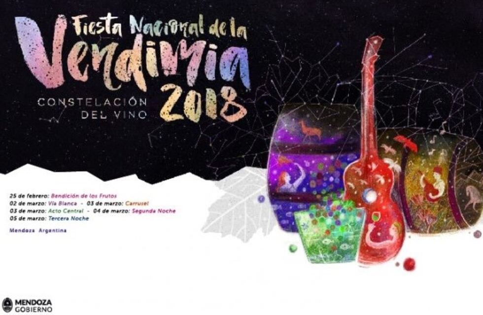 Presentaron el afiche de la Vendimia y está inspirado en el cosmos