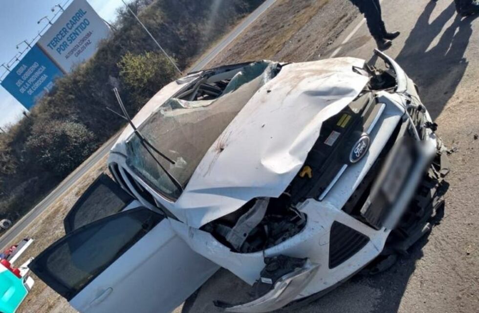 Malagueño: accidente de tránsito en la ruta N°20