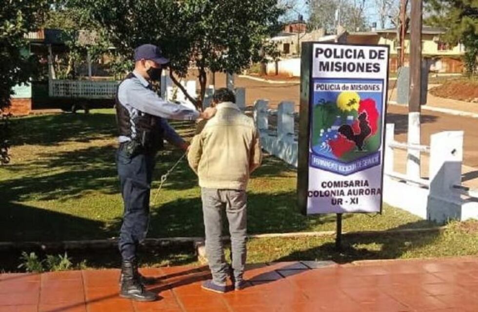 Detuvieron a un hombre por amenazar a su pareja en Colonia Aurora
