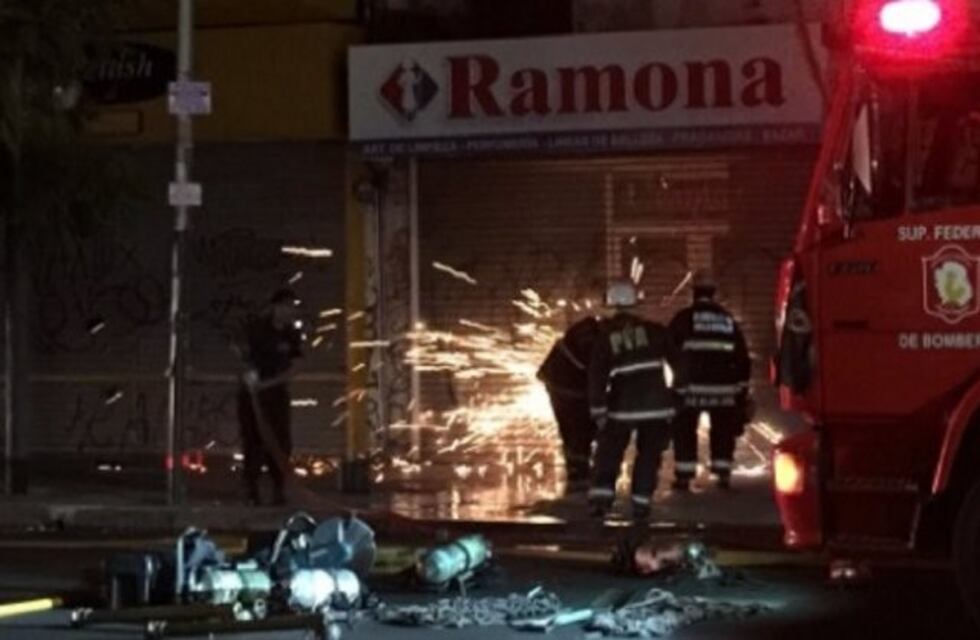 Un incendio destruyó una perfumería del barrio de Belgrano