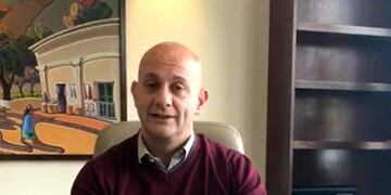 Intendente Daniel Gómez Gesteira\u002E (Foto: captura de pantalla / video difundido)\u002E