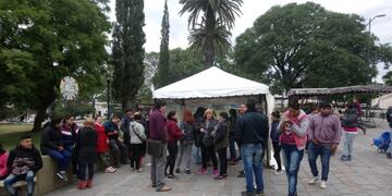 Protesta por despidos en Alta Gracia
