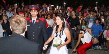 Casamiento en la Plaza San Martín