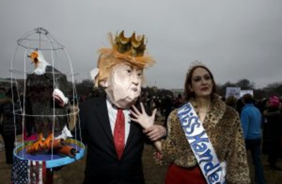 Trump criticó las manifestaciones en su contra