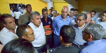 El gobernador Morales en La Esperanza, Jujuy