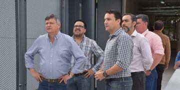 Peppo visitó la Escuela de Educación Técnica 21\u002E (Foto: @domingopeppo)