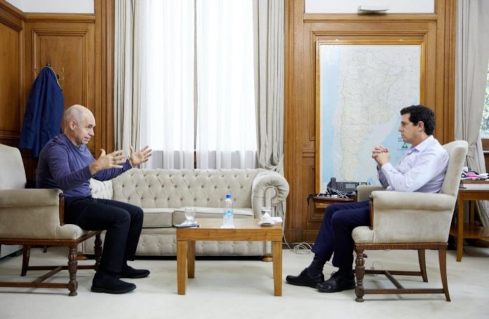 Eduardo de Pedro y Horacio Rodríguez Larreta acordaron una agenda coordinada en la lucha contra el coronavirus