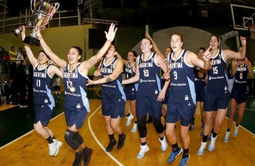 El seleccionado femenino de básquet, campeonas del Sudamericano